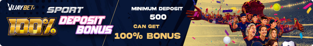 100% Sport Deposit Bonus - VijayBet Online Casino