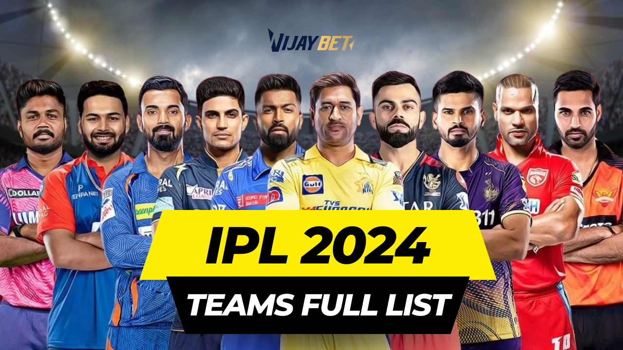 IPL 2024 Teams Full List (Second Part)